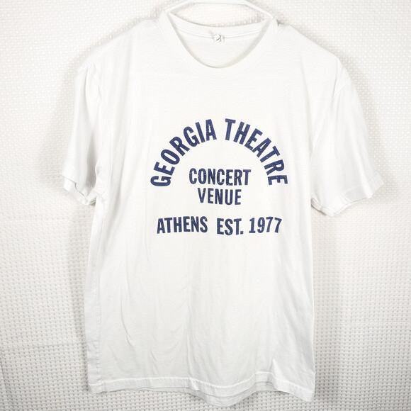 Georgia Theatre Athens GA T-Shirt Medium White Concert Venue Graphic Tee 1977 - Picture 1 of 5